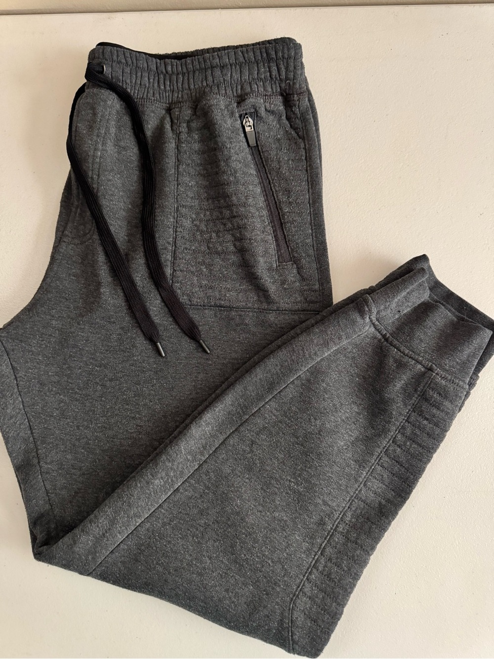 Beverly Hills Polo Club Men's Dark Gray Zip-Pocket Joggers